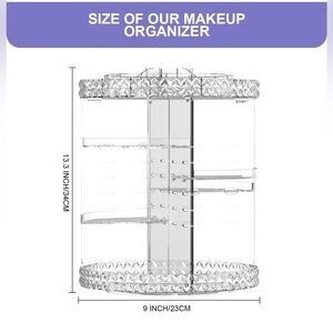 Clear Rotating Makeup Organizer